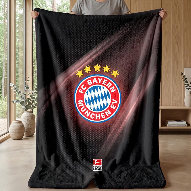 FC Bayern München Weiche Flanell Fleece Decke Leicht Gemütlich Warm Überwurfdecke Für Sofa Bett Heimdeko