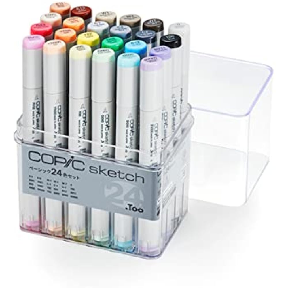 Too copy sketch basic 24 color set multicolor illustration marker marker marker pen