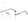 Luxus-Diamantschliff Kurzsichtbrillen Unisex Damen Herren Fertige Optische Qualität Sehstärke Myopie Brillen Dioptrien 0 bis -4,0