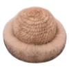 Fur Hat Scarf Set Women's Winter Warm Real Hair Winter Bucket Hat Winter Fashion Mink Two-piece Set