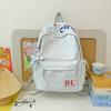 Schoolbag new cute high-value backpack Korean version embroidered letters large-capacity student schoolbag versatile lightweight backpack