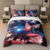 Set Biancheria da Letto 3 Pezzi, Jujutsu Kaisen 1 Copripiumino e 2 Federe, Decorazione Biancheria da Letto Stampata Per la Camera degli Ospiti