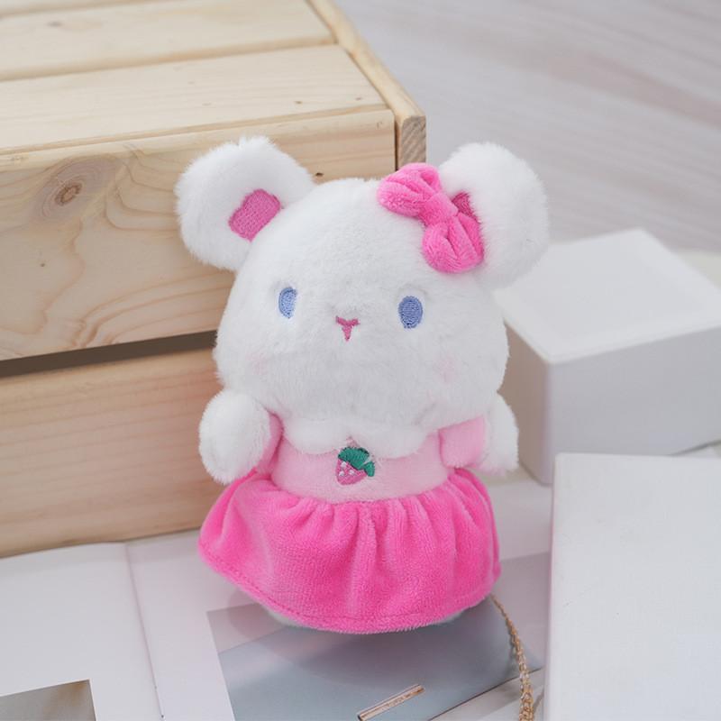 Adorable Cute Bunny Plush Keychain Gift For Couples And Friends With Soft Pp Cotton Filling 13cm Height