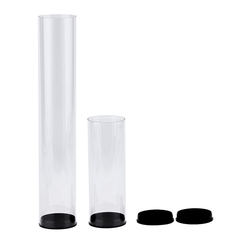 Golf Ball Tube Barrel Pc Transparent Round Plastic Packaging Box 45Mm Diameter Golfs Case With Cover Portable Golfs Container