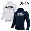 2 In 1 Hoodie for Man California Print Autumn Winter Daily Casual Sporty Sweatshirt Home Outdoor Comfort Warm Fashion Pullover