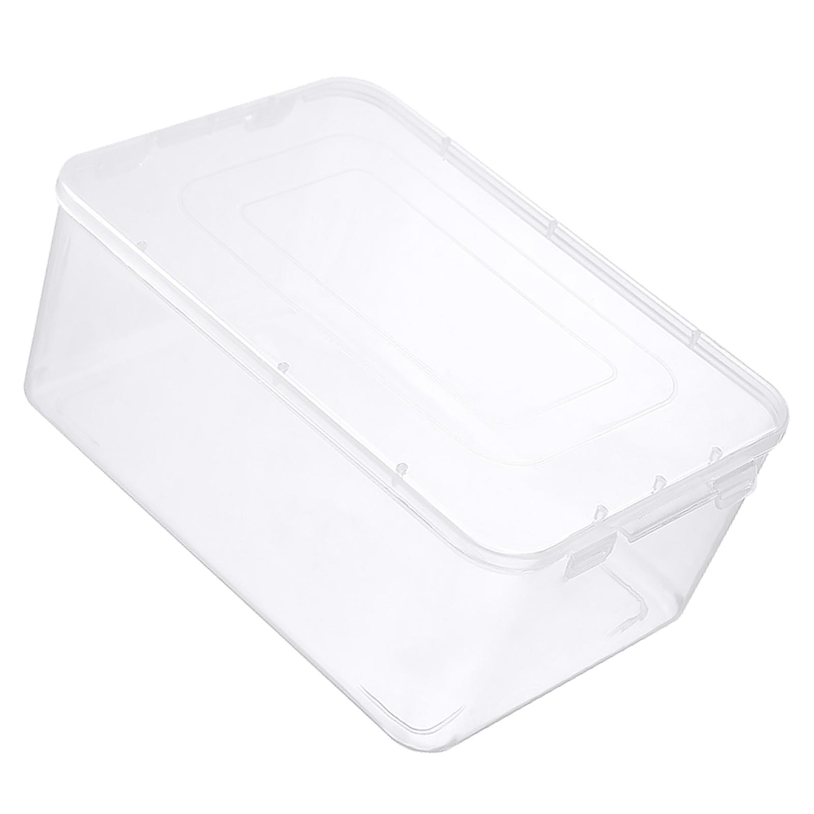 

Fridge Organizer Bins Multipurpose Large Capacity Transparent Airtight Food Storage Container with Lid for Kitchen