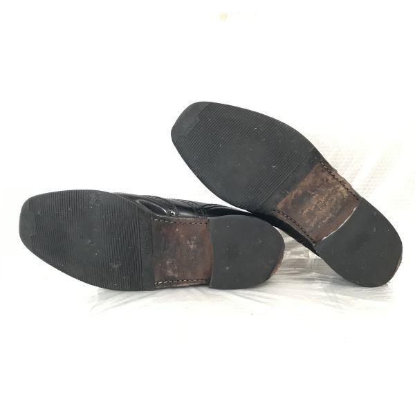 Florsheim Vintage Leather Full Brogue Wingtip Black 26.5-27.0(USED)