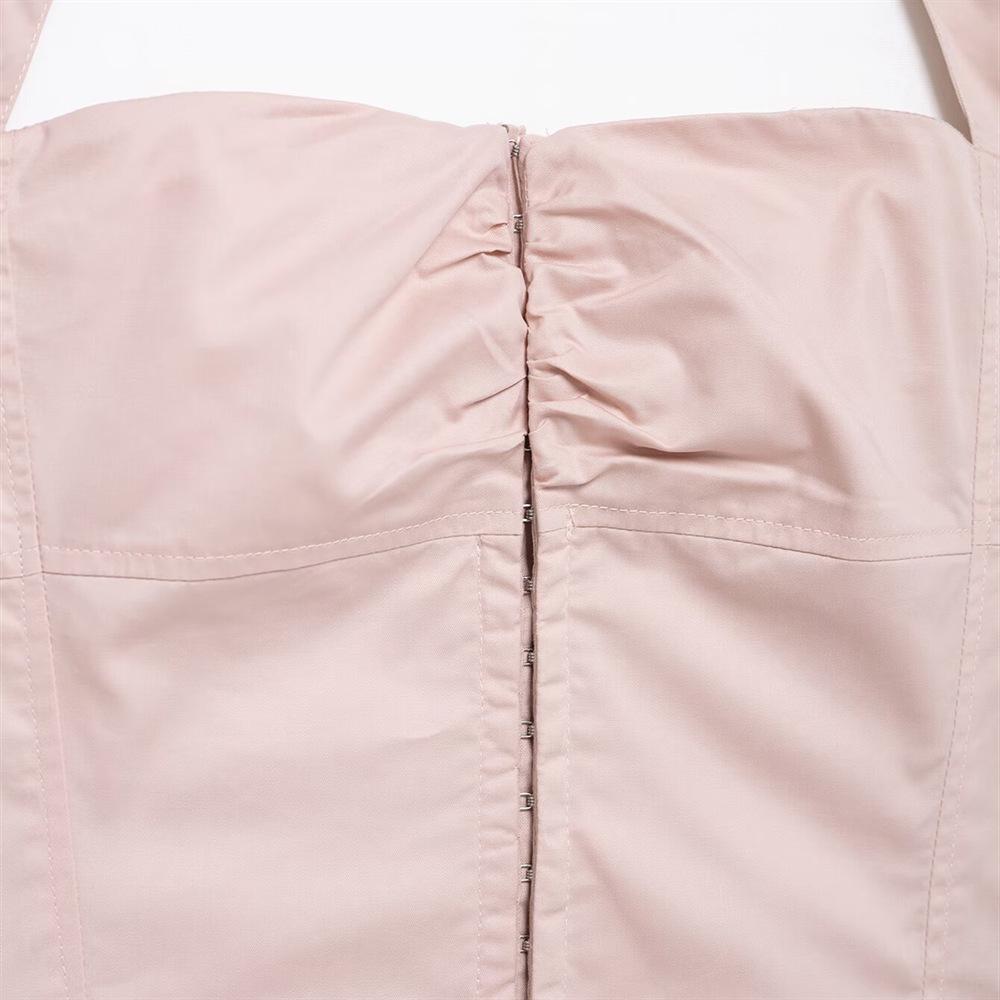 2025 Spring Women's Sweet Halter Neck Slim Fit Sexy Vest-Style Top