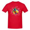 Rolig Cool Matematik Rubik Rubix Rubics Spelare Kub Matematik Unisex Tryckt T-shirt Unisex T-shirt Oversized