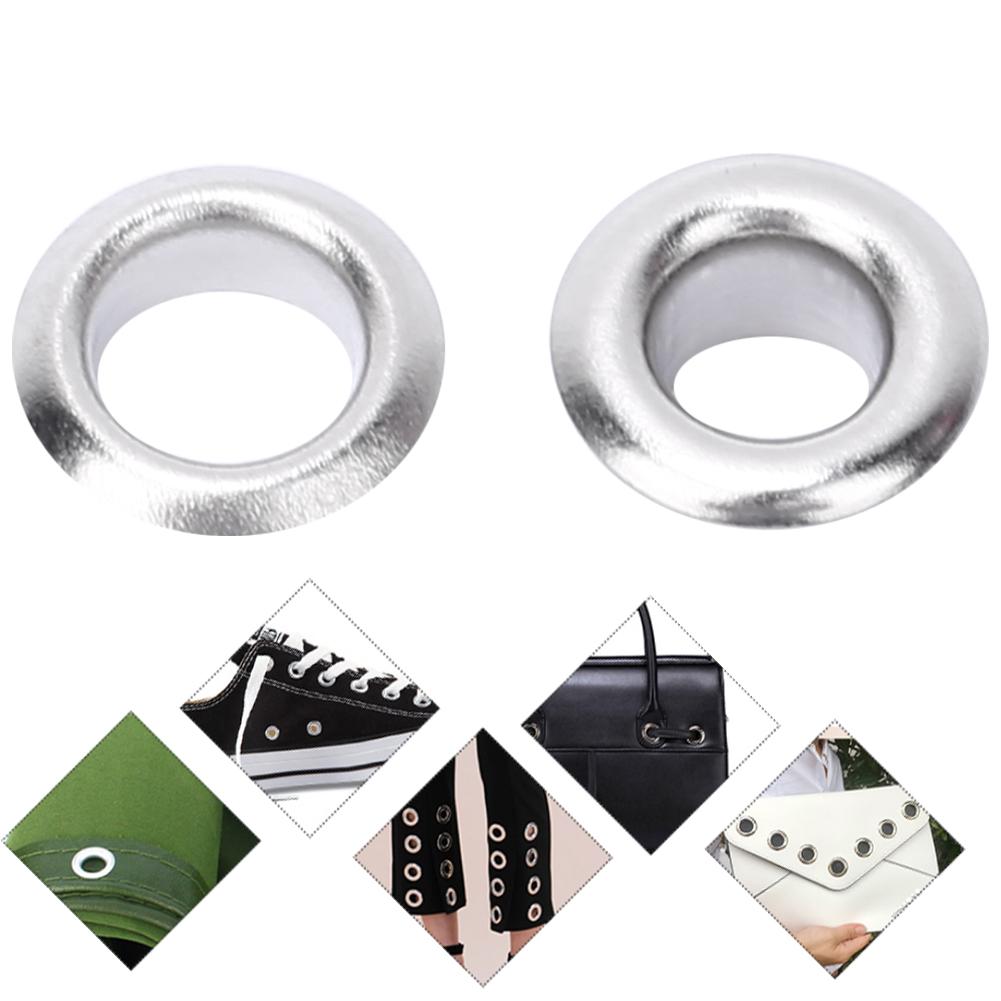 100ks 5mm mosaz oboustranná očka Nýty průchodka na opasek na boty taška na boty kožená řemesla