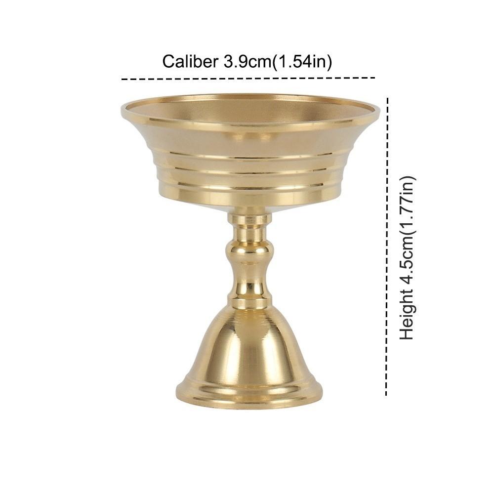 Golden Candle Holders Copper Long Lamp Candlestick Universal Candle Cup Festival Ornament
