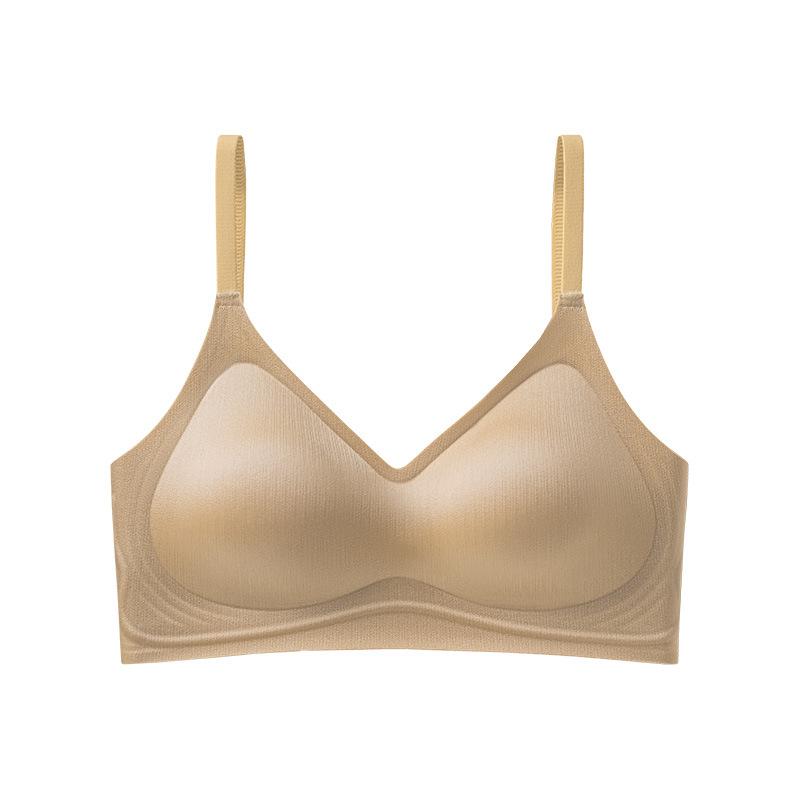 

Peach cup outer expansion underwear women s small breasts gather and show large without steel ring soft support comic chest sexy seamless cover bra S