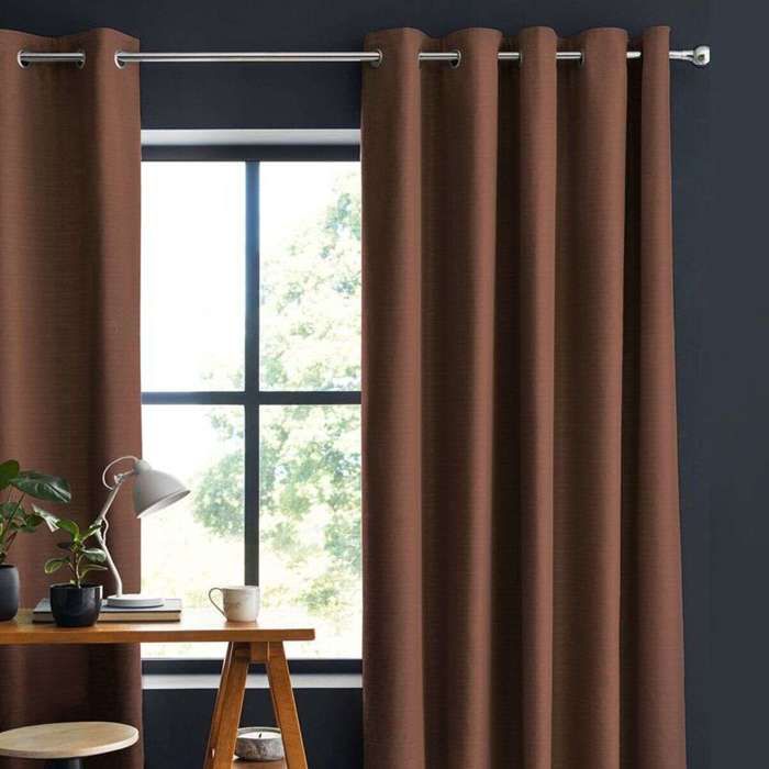 Chocolate Cotton Curtain 150x250