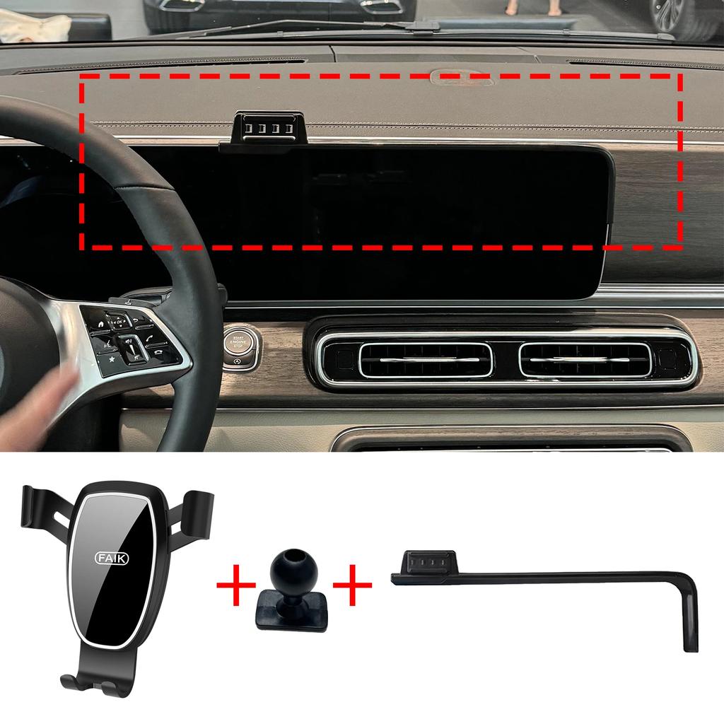 Ajuste para Mercedes-Benz Clase V 2024 2025 Base de Pantalla Soporte para Teléfono Soporte Clip Seguro Accesorios para Coche