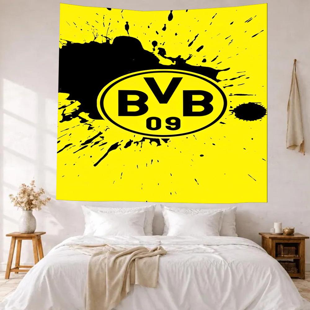Borussia Dortmund Wall Decor Tapestry Art For Pet Memorial Birthdaywedding Party Backdrop Family Gift