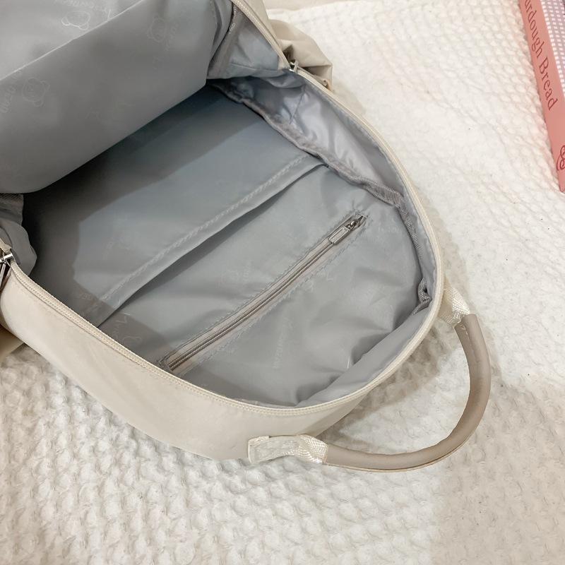 School Bag High Value Ins Style Simple Leisure Travel Light Backpack Korean Version Versatile School Bag College Student Sweet Backpack