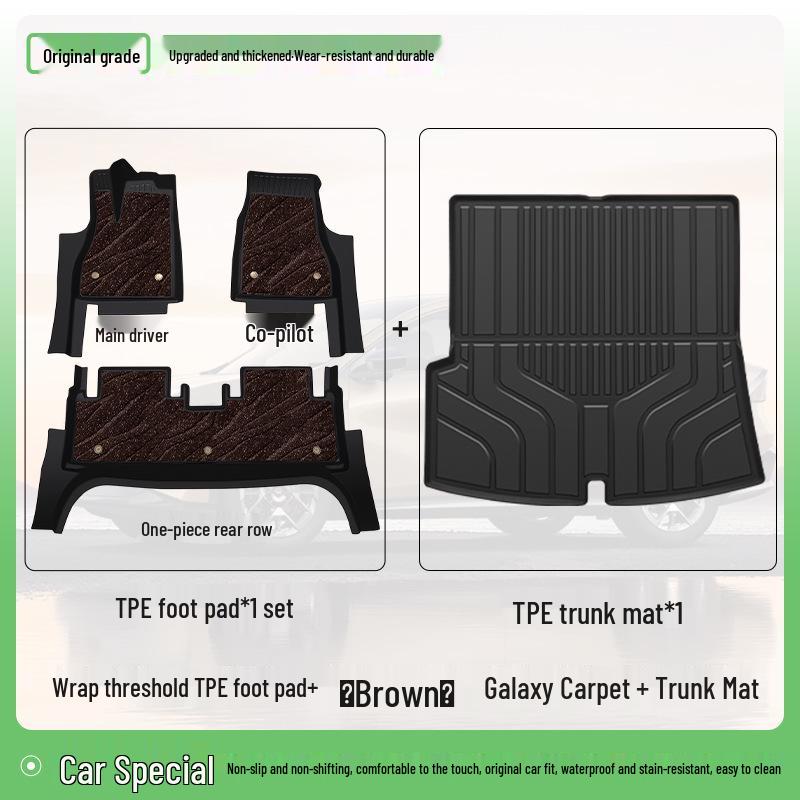 Custom TPE Floor Mats for 2026 Geely Galaxy E5 - Full Coverage and Original Fit Accessories
