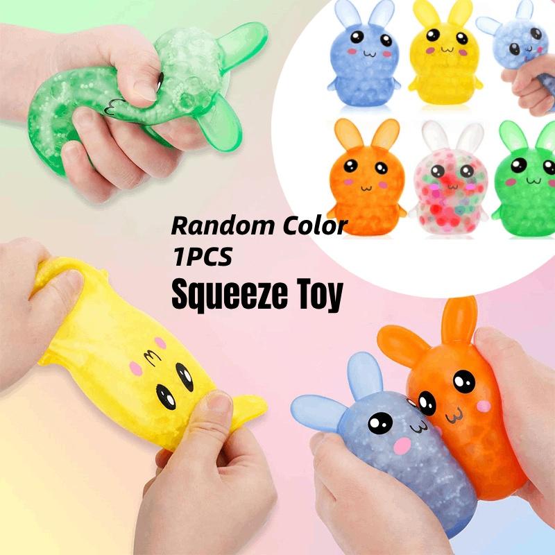 Easter Random 1pcs Rabbit Bunny Squeeze Toy Stress Relief Decompression Rebound