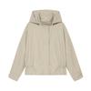 Women's High-End Stand Collar Windbreaker Jacket with Drawstring and Cinched Waist - Casual European & American Fashion.