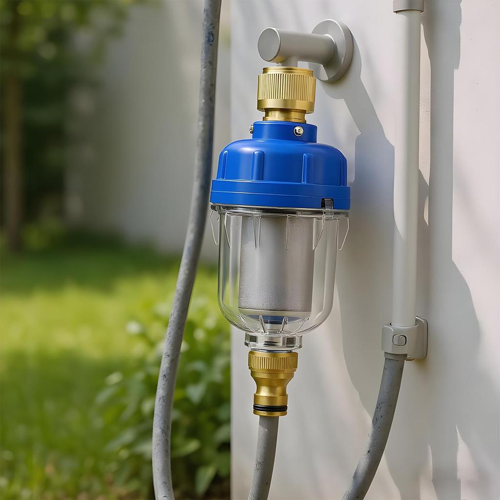 RV Water Tank Water Filter Outdoor Faucet Impurity Filter Trailer Water Purifier Hose Adaper Joint Filter For 4 points Interface