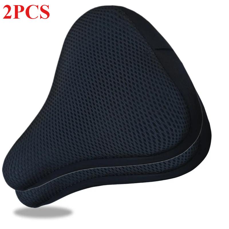 3D Bicycle Saddle Cover Soft Bike Seat Covers Cycling Silicone Seat Cushion Cycling Breathable Saddle Comfortable Bicycle Saddle