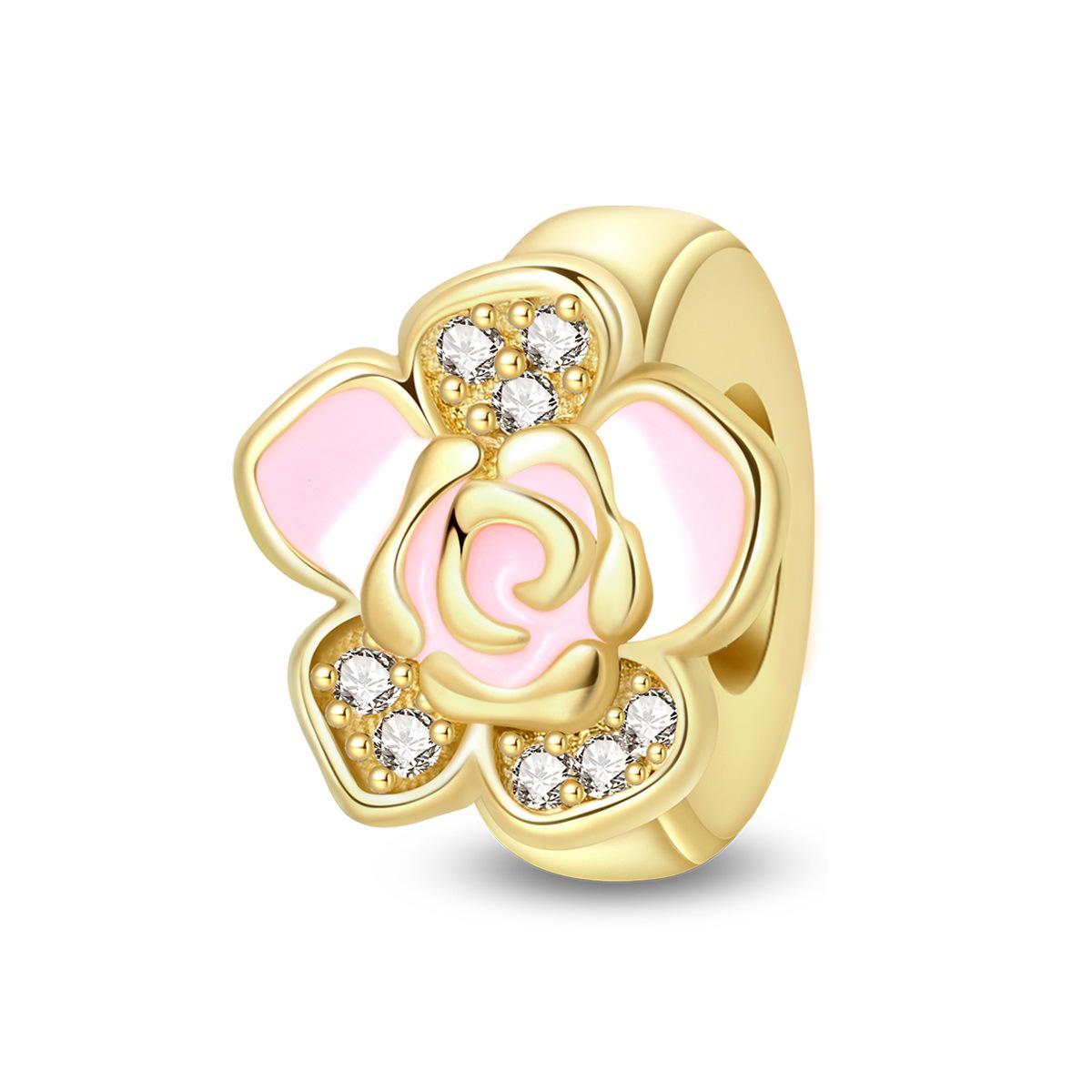 S925 Silver Four Leaf Clover Butterfly Beaded Bracelet Necklace Jewelry Accessories With Raccoon Silicone Stopper And Spacer Beads