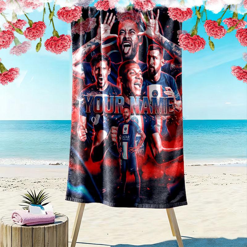 Custom Fc Bayern Munich Print Beach Towel, Large Soft Quick Dry Towel for Beach Camping Swimming