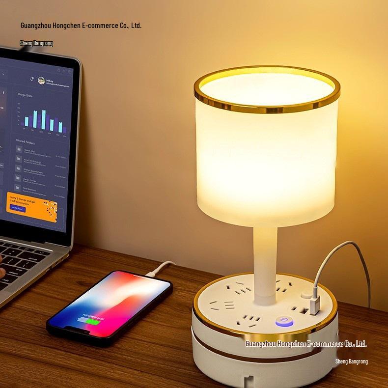 Compact Luxury Night Lamp for Bedroom - Modern Bedside Sleep and Breastfeeding Light