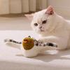 Chirping Bird Cat Toy Rechargeable Plush Bird Flapping Wings Interactive Electric Flying Bird Toy for Cats Chasing Natural Hunting Instinct
