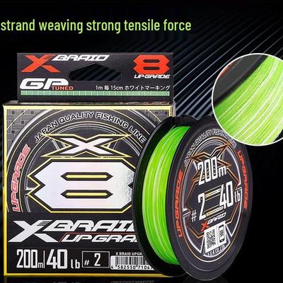YGKPE Classic X8 Lure PE Line, 150/200m, 8-Strand, Green-White (2020/2021 Color)