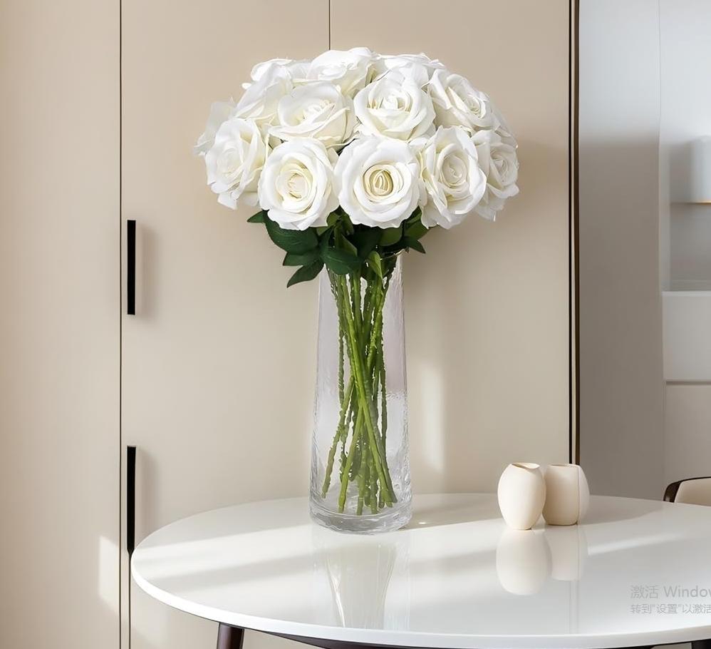 1/5/10/20pcs Roses Artificial Flowers Rose Flower Branch Artificial Red Roses Realistic Fake Rose for Wedding Home Decor