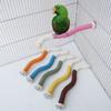 2er-Pack Papageien Sitzstangen Krallen Schleifen Flexibler Haustier Vogel Sitzstock für Nymphensittiche, Kakadus, Loris, Aras