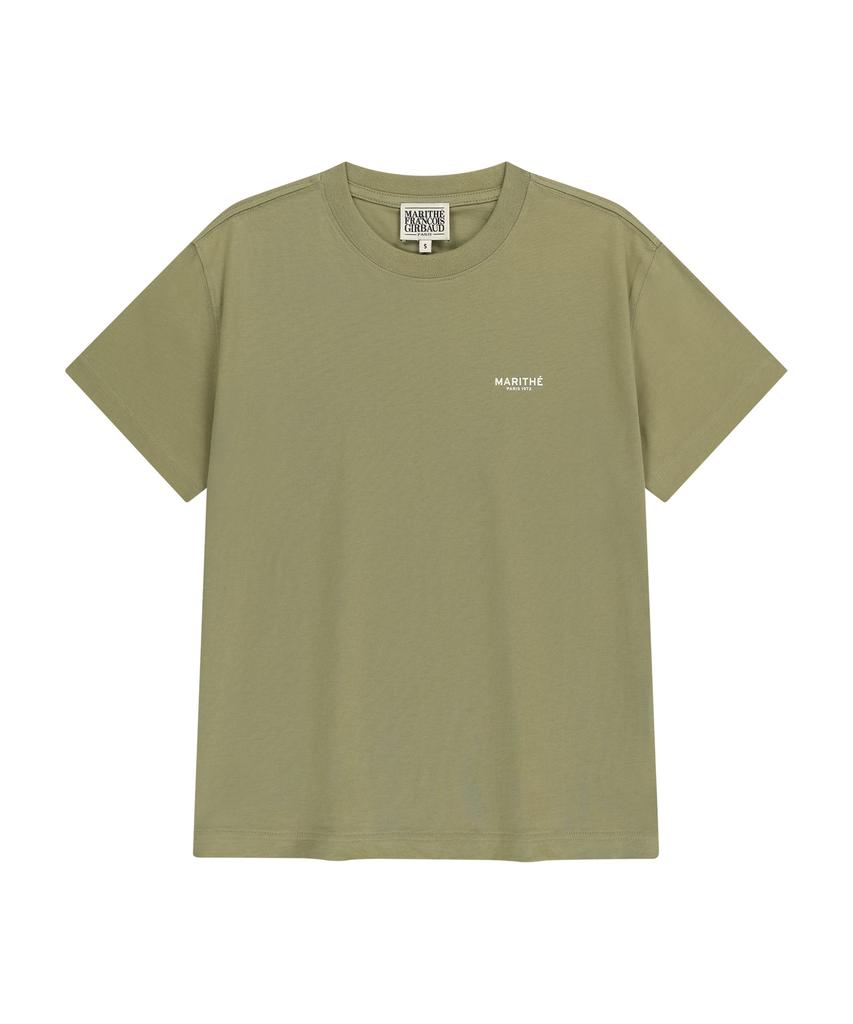 Malittepeulangsowajeobeo Small Regular Logo Tee Khaki
