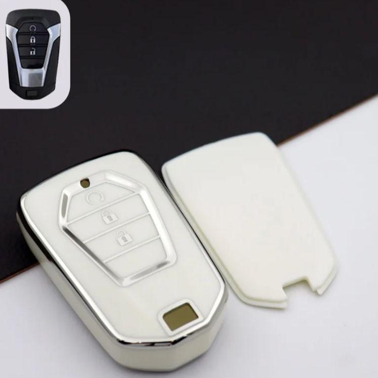 TPU Car Key Case for ISUZU Dmax D-max Mux 2021 2022+ D-max MU-X 3.0 Mux 3 Buttons Key Cover Case