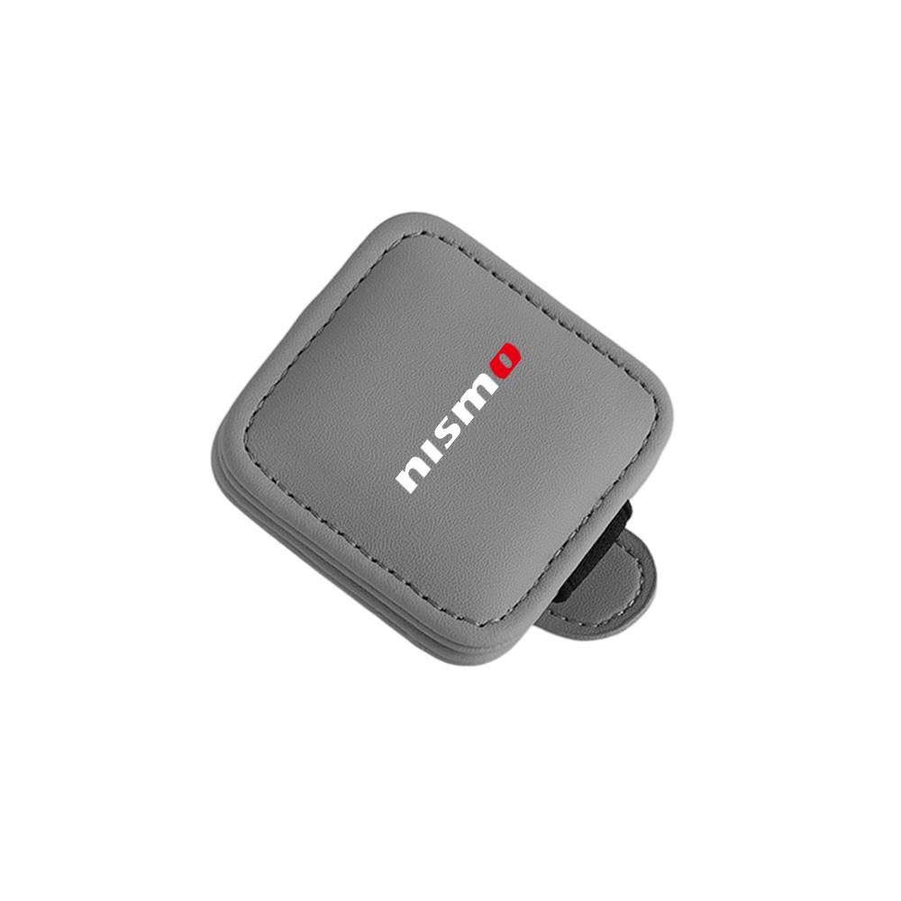 CGCBZC1 Auto Leder Brillenclip Sonnenblende Sonnenbrillen Aufbewahrung Befestigung für Nissan GTR Nismo Qashqai Leaf XTrail Tiida Kicks Versa Juke