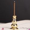 Gourd Shape Incense Stick Holder Copper Censer Bracket Household Accessory for Temple Living Room Office Decoration