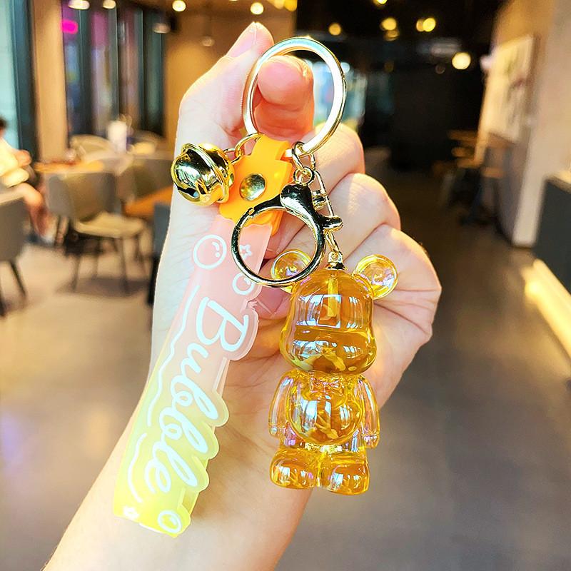 Colorful Resin Cartoon Keychains Bear And Rabbit Perfect For Party Favors