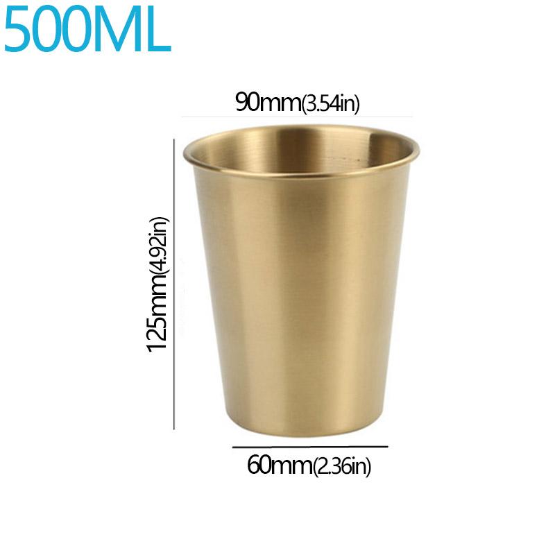 Nordic Ins Einfacher Metall Edelstahl Vergoldet Brauereibecher Kupfer Titan Gold Hochwertiger Becher Stahl Freunde Für Camping