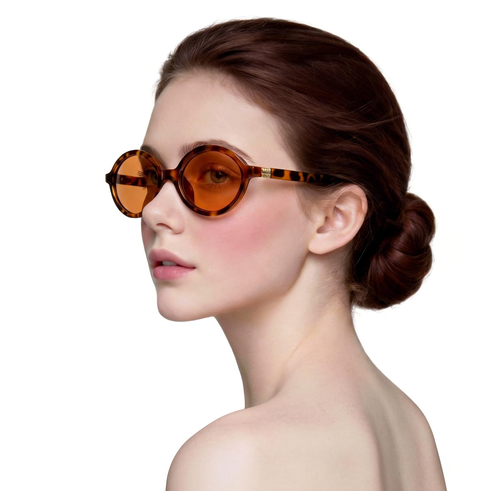 Oval Sunglasses for Women,Retro Oval Sunglasses,100% UV Protection