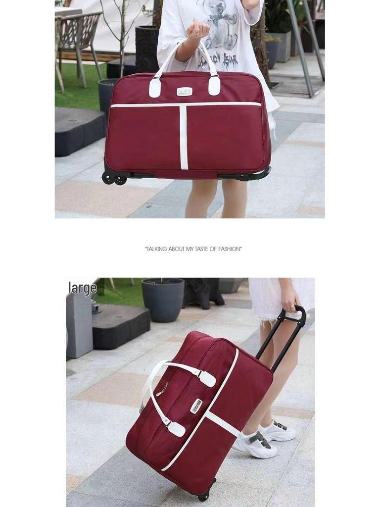Women's Large Capacity Lightweight Trolley Travel Handbag