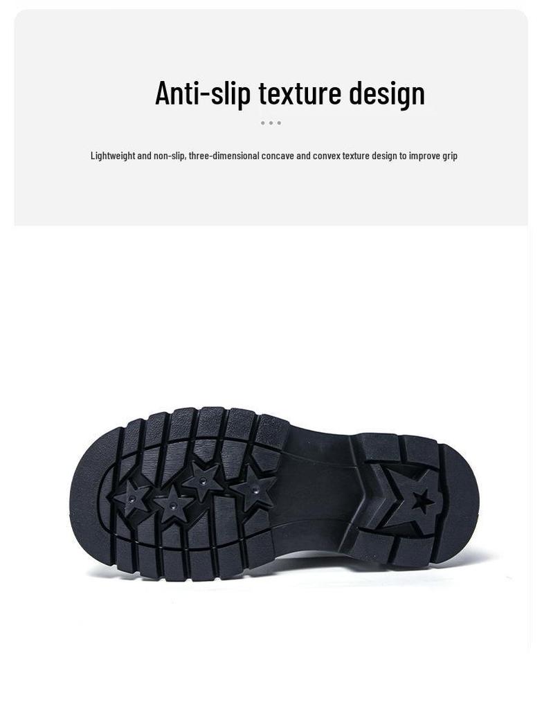 Plus Size Men's Leather Lace-up Casual Shoes, Height Increasing Loafers