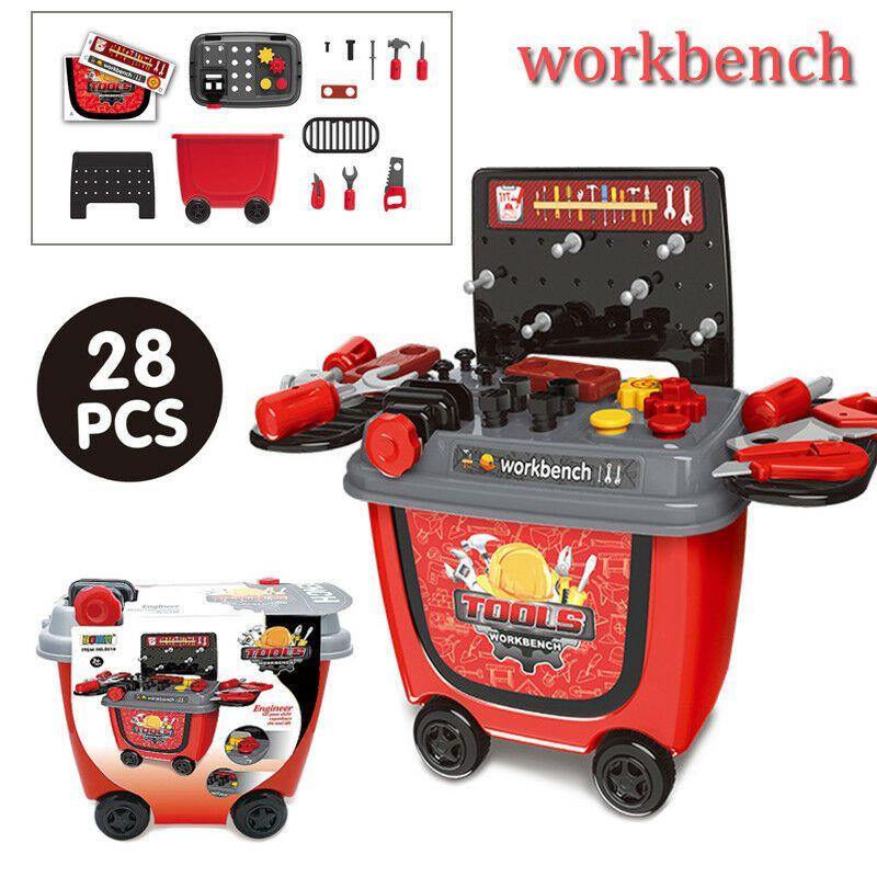 Cute Simulation Kids Ice Cream Shop Kitchen Cart Pretend Toy Set Role Play Gift