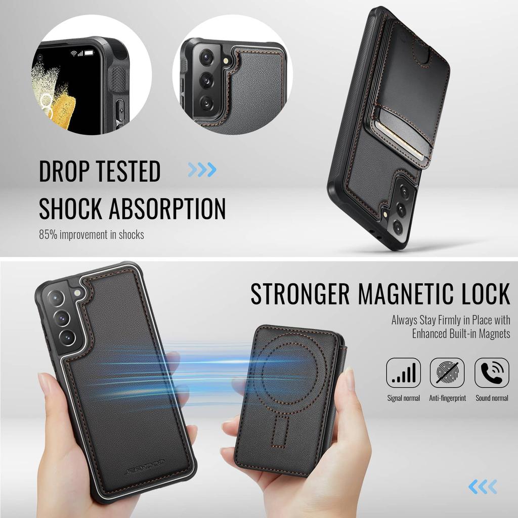Für Samsung Galaxy Note 20 Ultra 10 Plus Hülle Portemonnaie, RFID-Blockierung Magnetischer Kartenhalter 2 in 1 Abnehmbarer Ständer Stoßfest