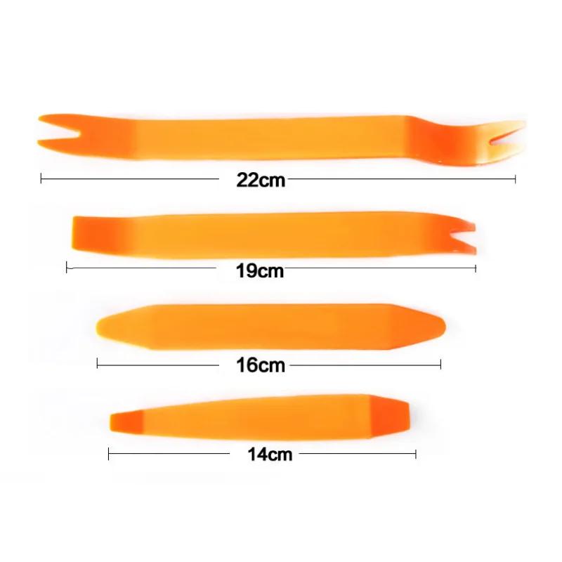 4/1 pz Clip per Portiera Auto Set di Strumenti per Smontaggio Auto Kit di Modifica Stereo DVD Strumento per la Rimozione del Pannello di Finitura in Plastica Interna Cruscotto