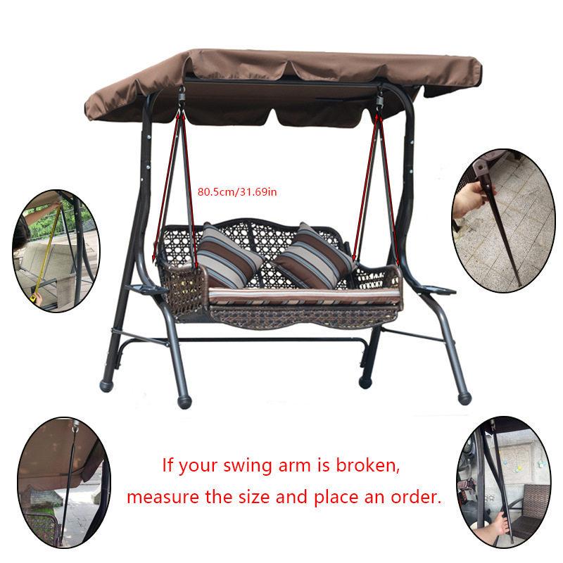 Outdoor Swing Arm Rattan Chair Spare Parts: Hanging Basket, Load-Bearing Rod, Wrought Iron