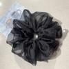Super Bright Organza Large Intestine Ring Hair Band Girl Head Band Fashion Wide Edge Hair Accessories