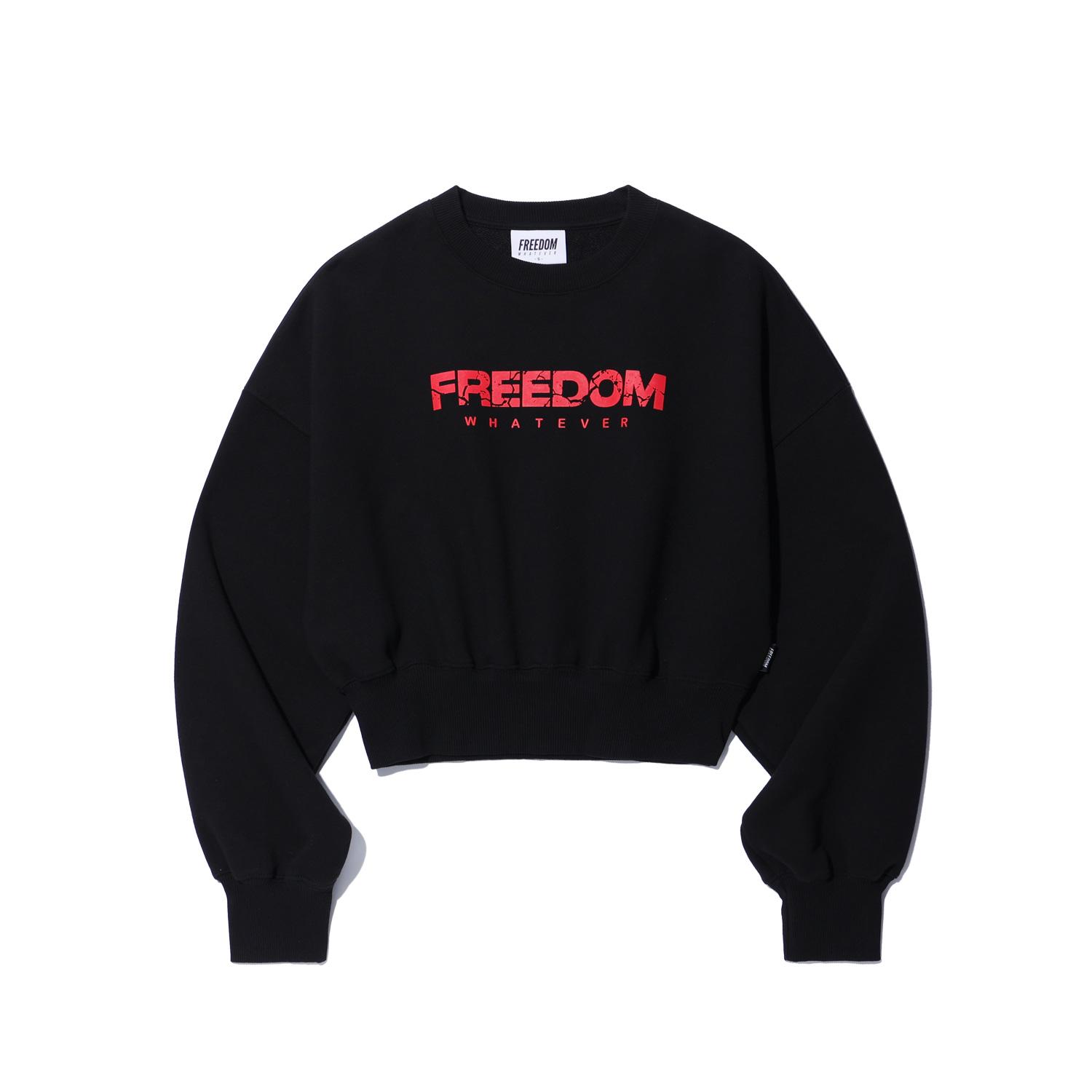 Женская укороченная толстовка Freedom с логотипом Fisher (черный) Black/S
