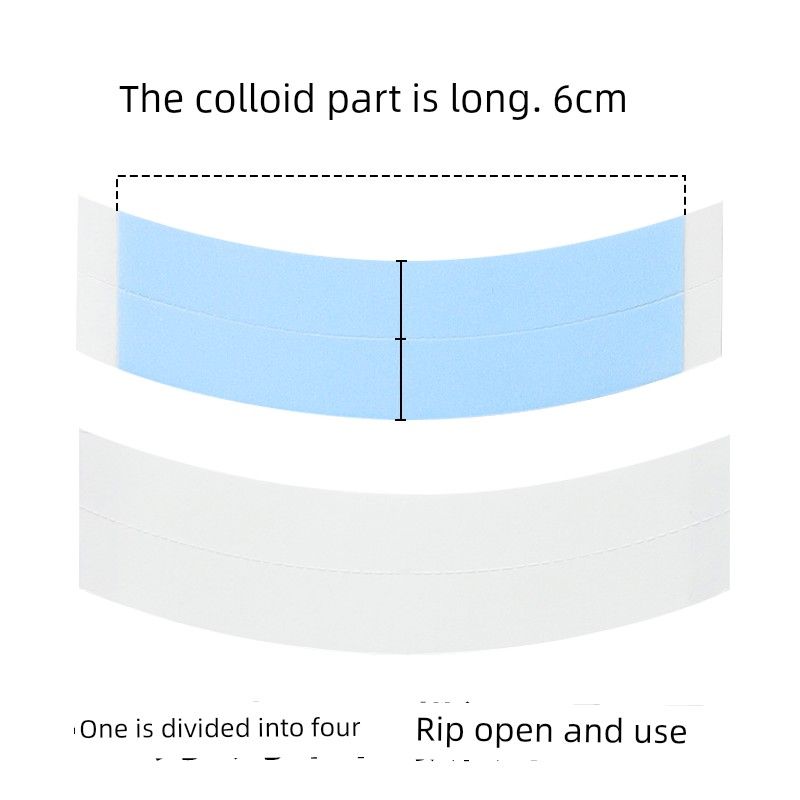 

Pure Blue Wig Biological Protein Invisible Double-Sided Adhesive Men Biological Scalp Lace Screen Sweat-Proof Double Faced Adhesive Tape One minute four a pack of 36 pieces