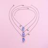 3 Pezzi Collana Girocollo Magnetica a Forma di Cuore Ottima per Amiche Catena a Cuore da Unire