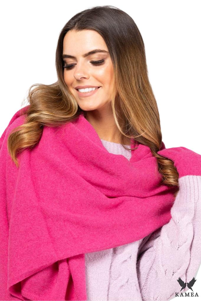 Scarf*01 Women' Winter Raspberry Color